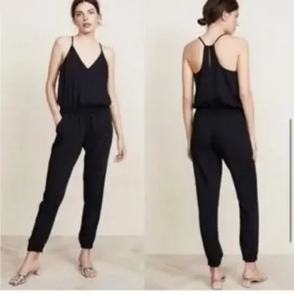 Amanda Uprichard Madison Jumpsuit Red Spaghetti Strap Romper Pantsuit Size P - Picture 2 of 16
